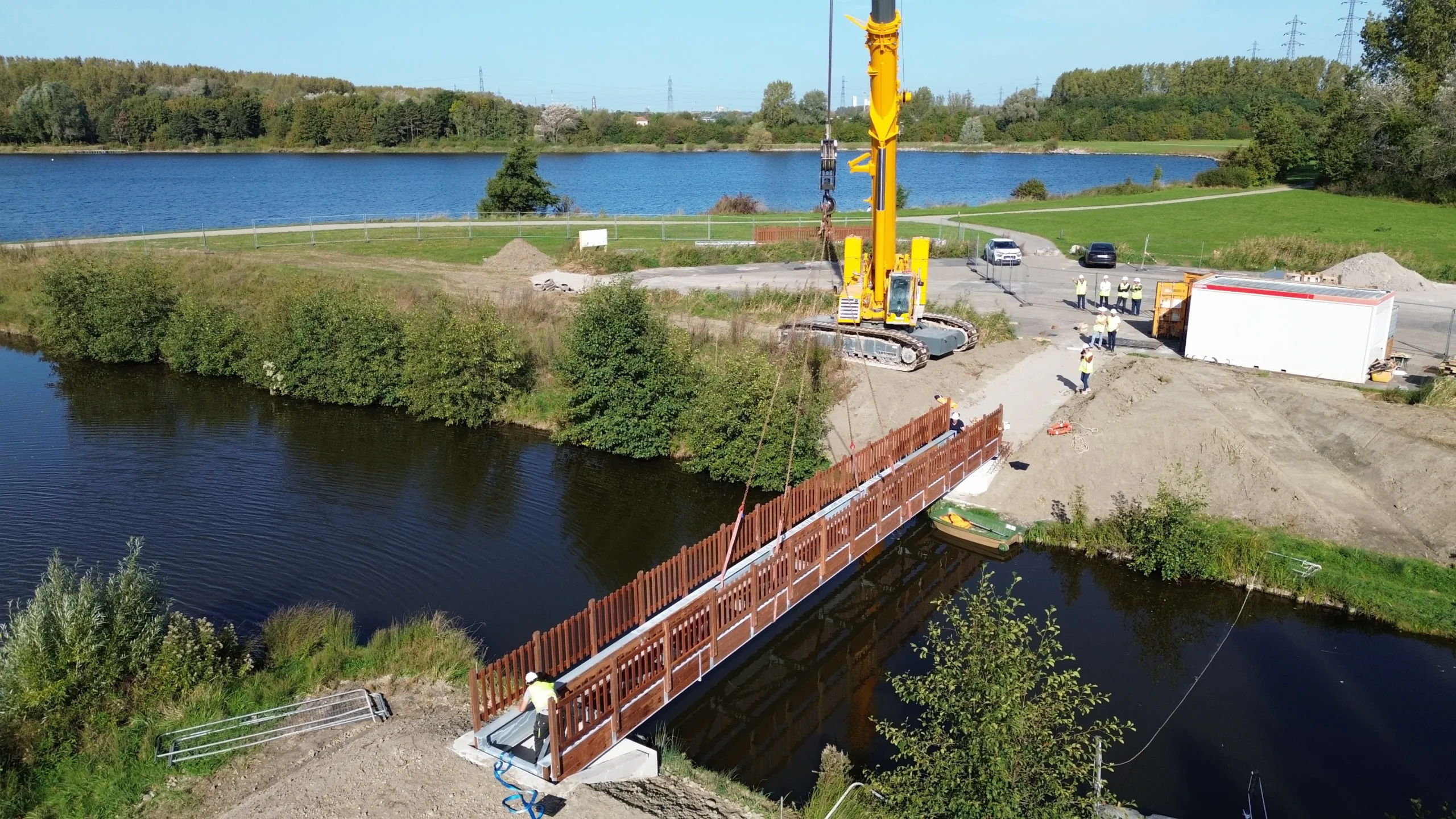 Pose des éléments structurels